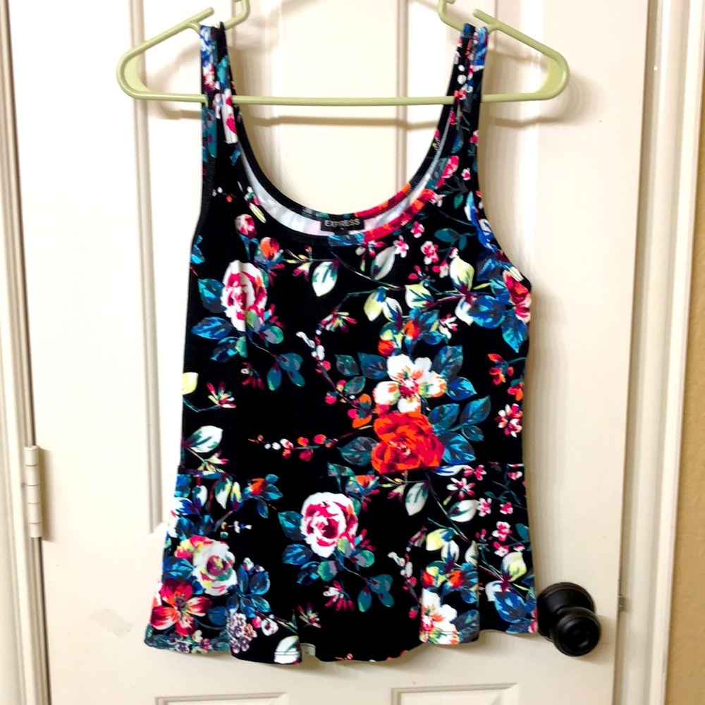 Floral pleplum top